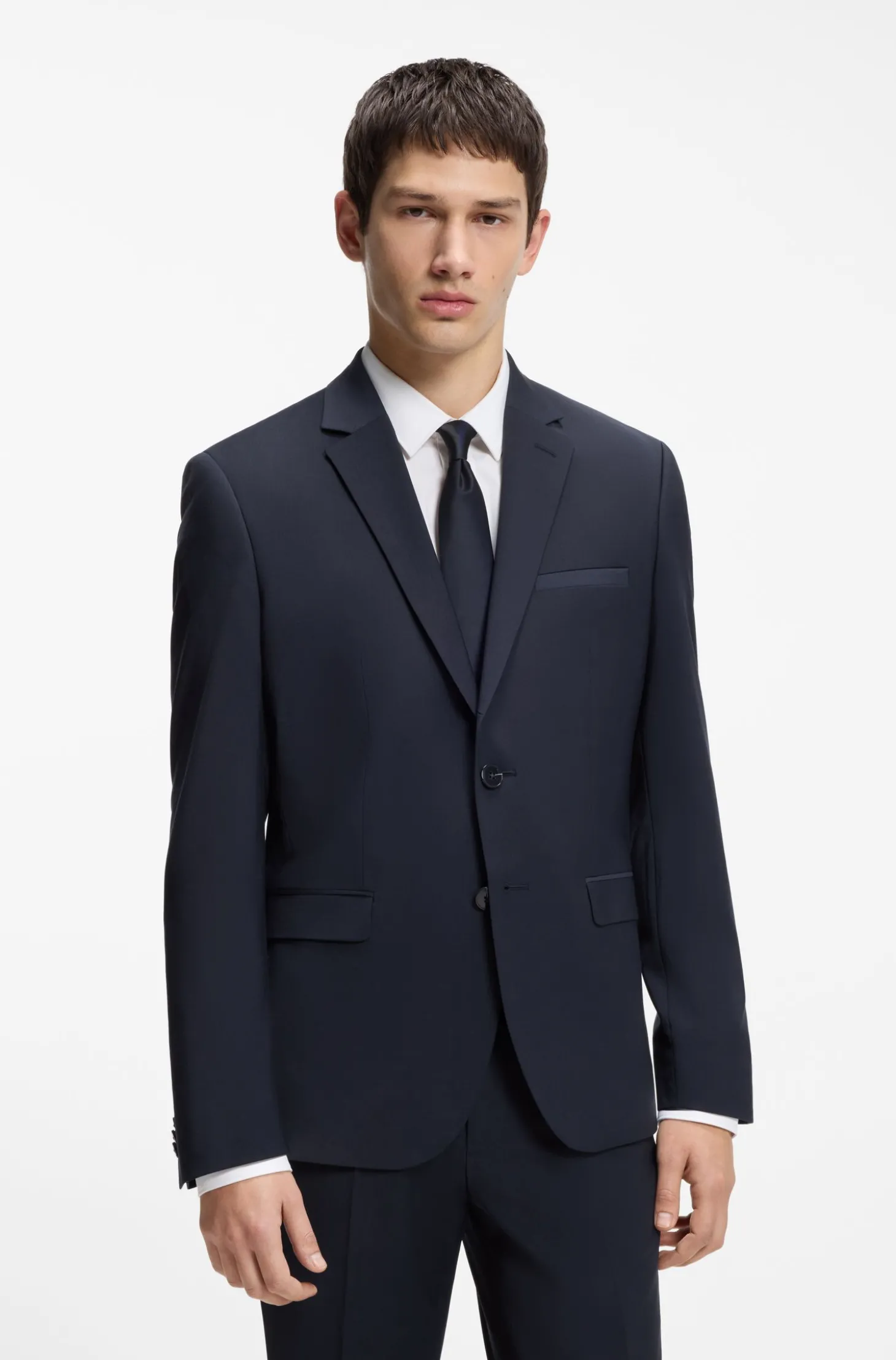 Extra Slim-Fit Zweiteiler aus Woll-Mix