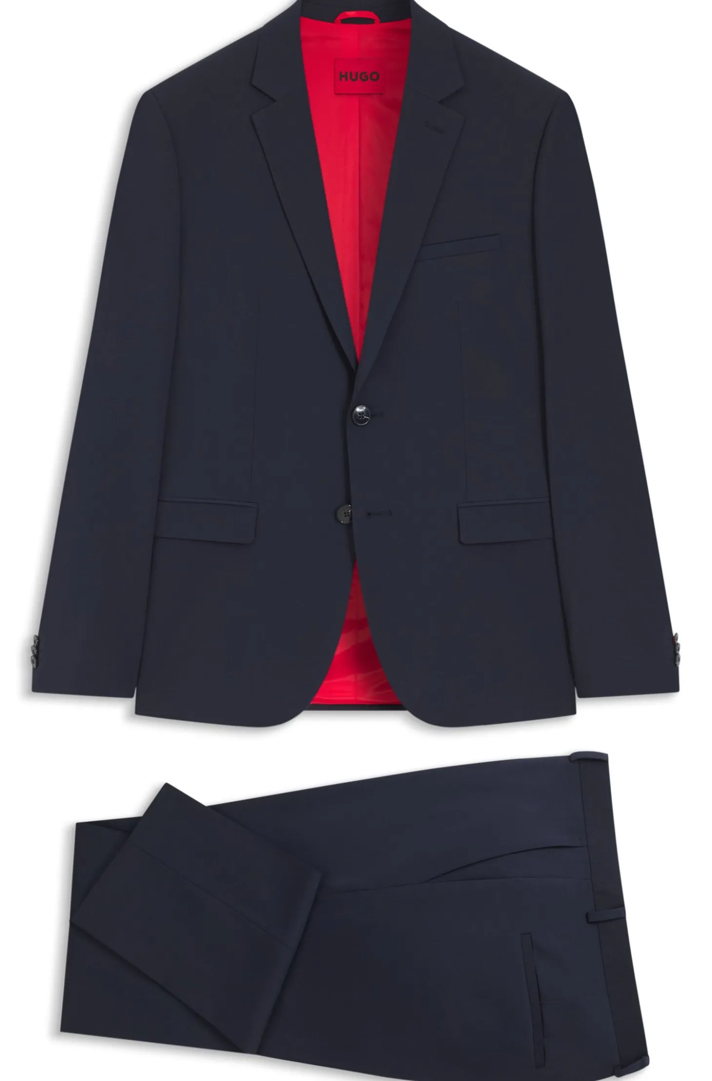 Extra Slim-Fit Zweiteiler aus Woll-Mix