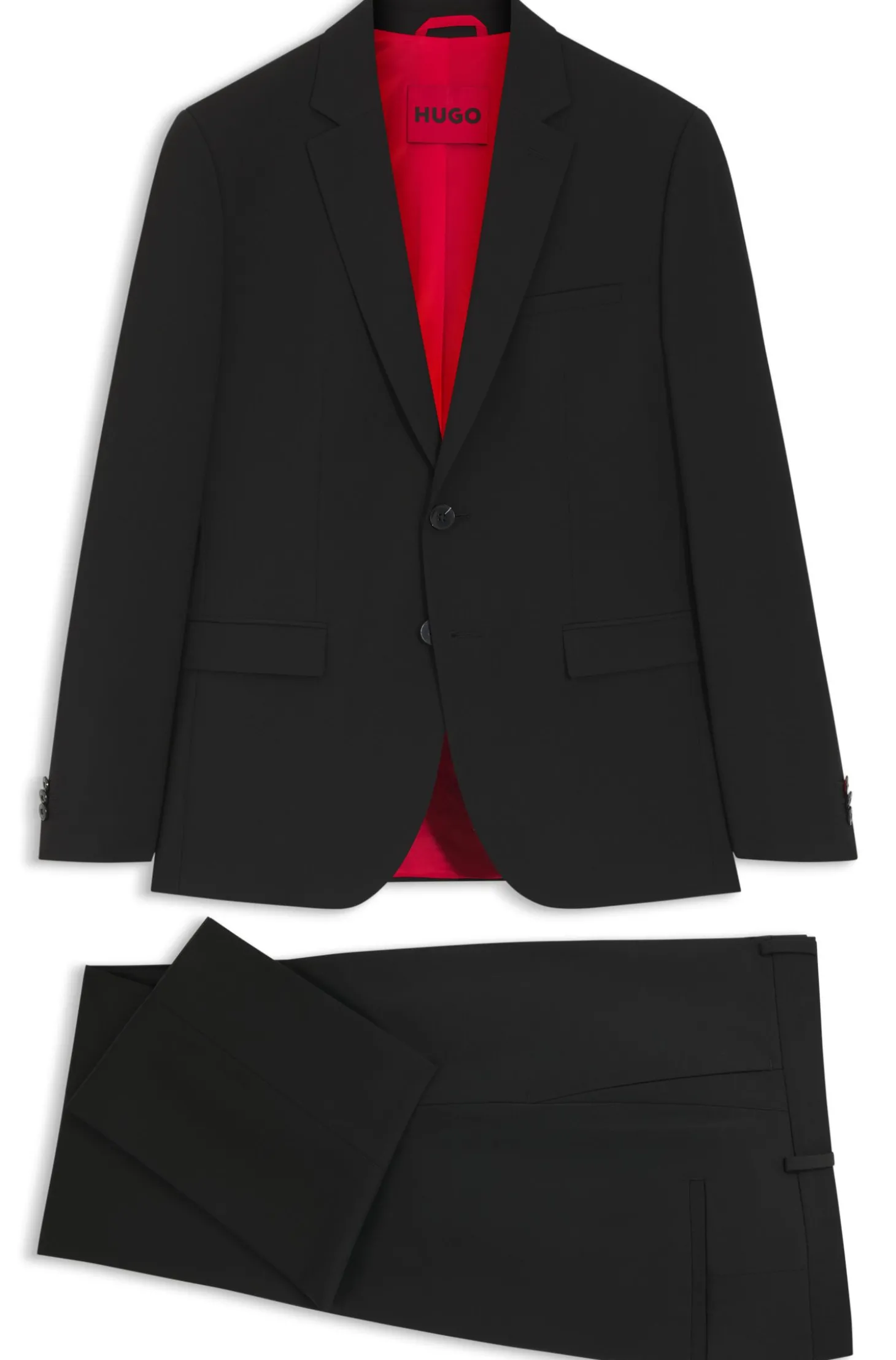 Extra Slim-Fit Zweiteiler aus Woll-Mix