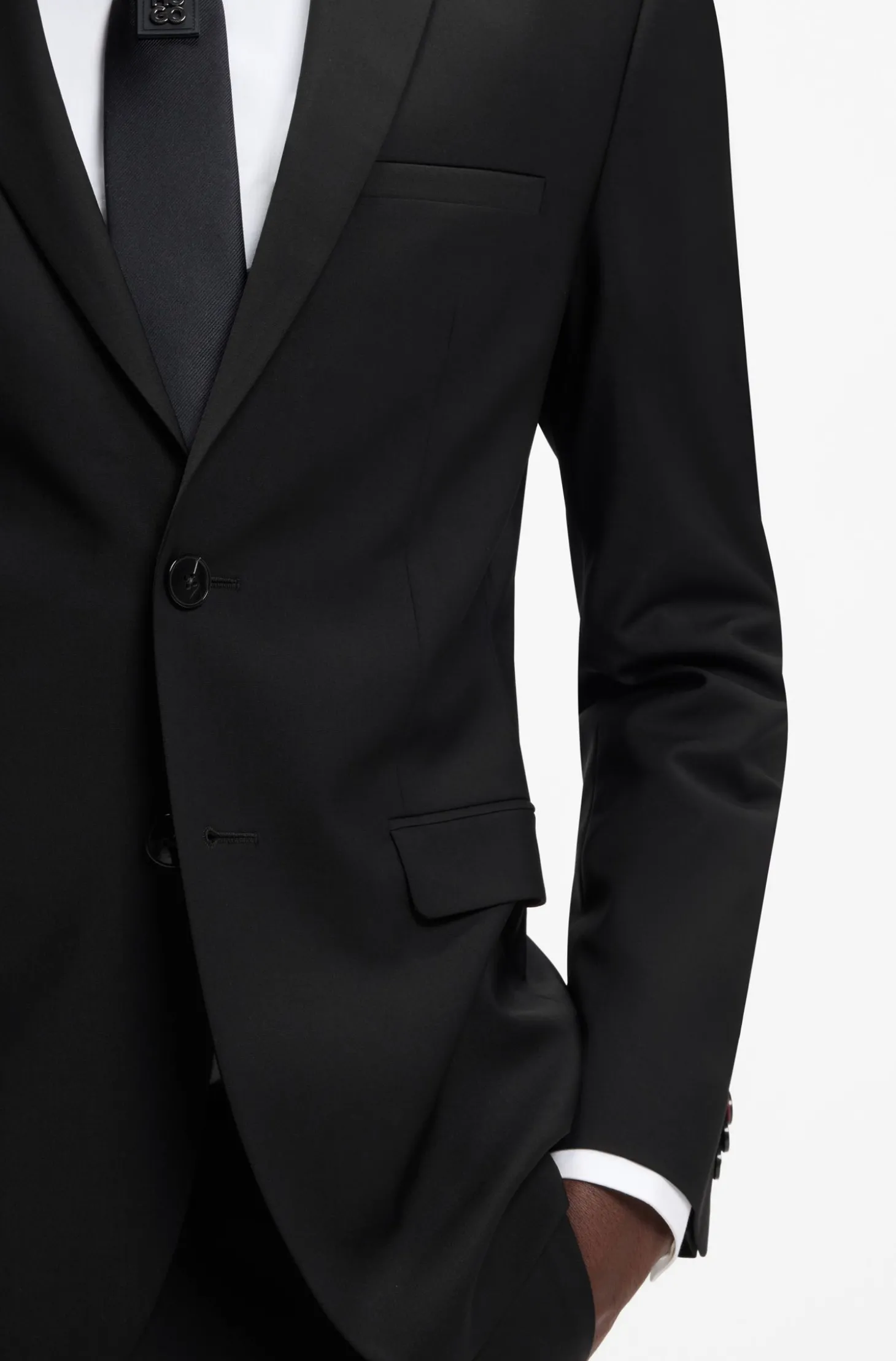 Extra Slim-Fit Zweiteiler aus Woll-Mix