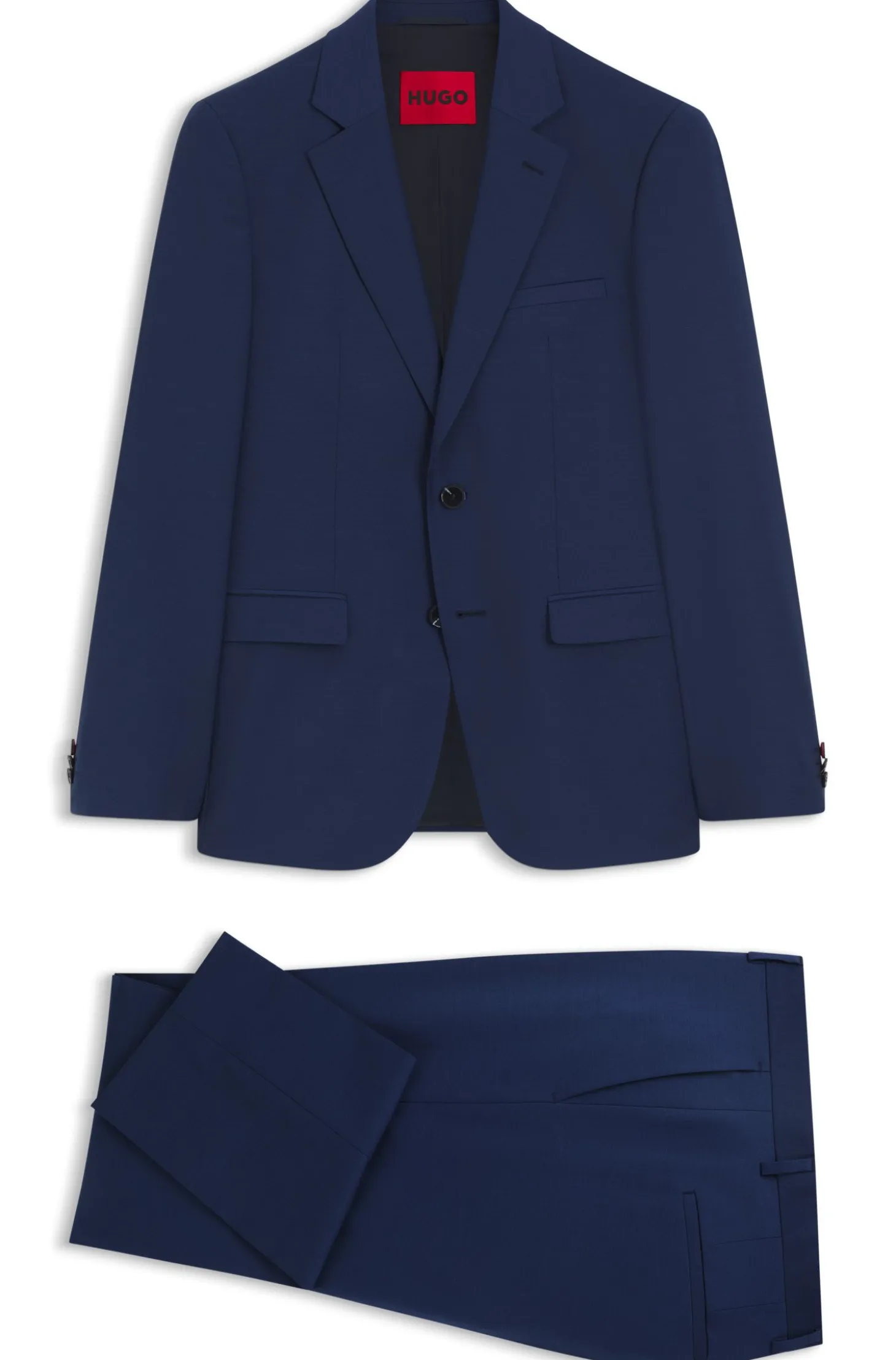 Extra Slim-Fit Zweiteiler aus Woll-Mix