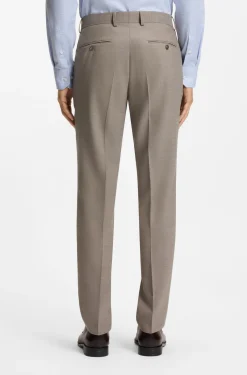 Fein gemusterter Slim-Fit Zweiteiler aus Stretch-Gewebe