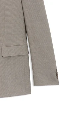 Fein gemusterter Slim-Fit Zweiteiler aus Stretch-Gewebe