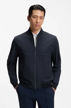 Filigran gemustertes Slim-Fit Sakko aus Stretch-Gewebe