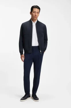 Filigran gemustertes Slim-Fit Sakko aus Stretch-Gewebe