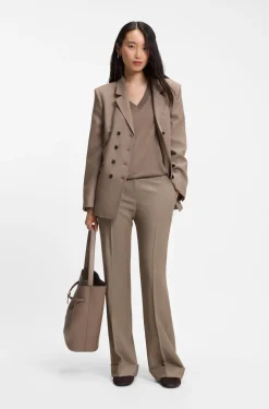 Flared-Fit Hose aus Stretch-Gabardine