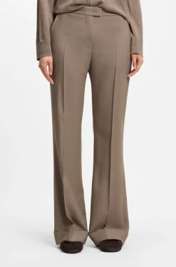 Flared-Fit Hose aus Stretch-Gabardine