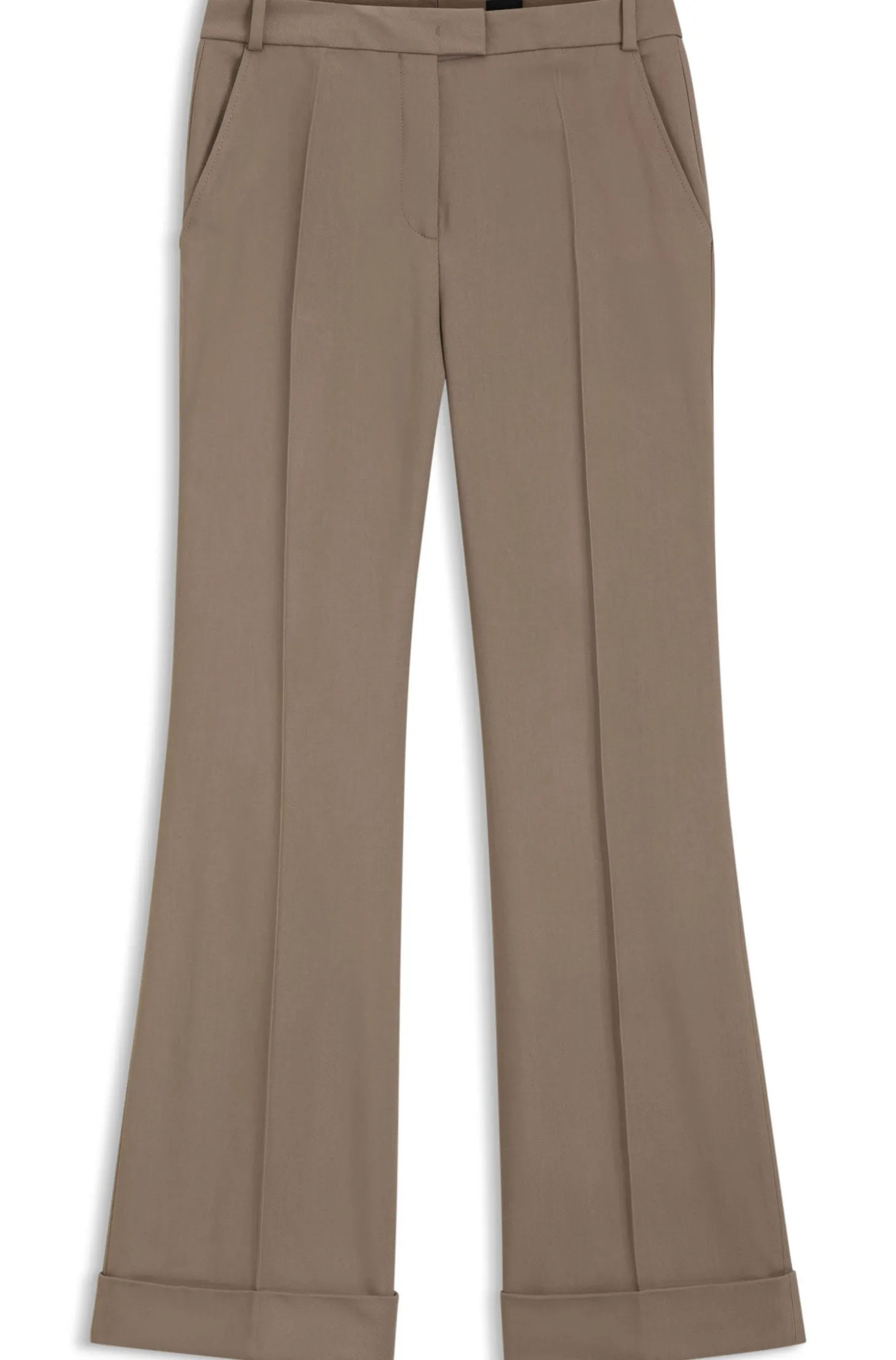 Flared-Fit Hose aus Stretch-Gabardine