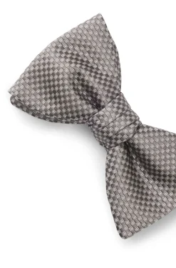 Fliege aus Seide mit Jacquard-Karo