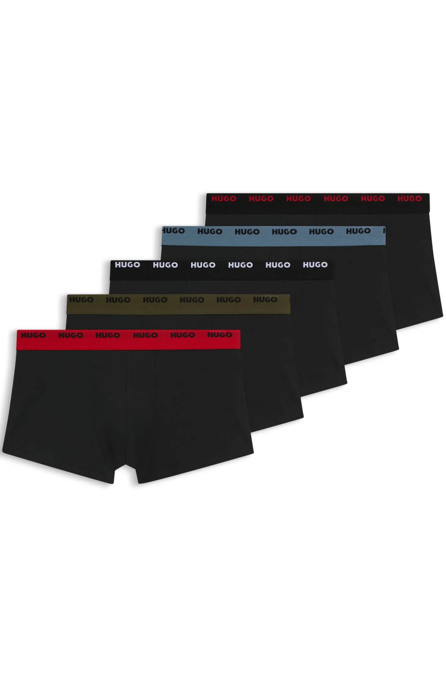 Fünferpack Boxershorts aus Stretch-Baumwolle