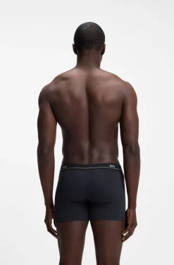 Fünfer-Pack eng anliegende Boxershorts aus Stretch-Baumwolle mit Logo-Bund