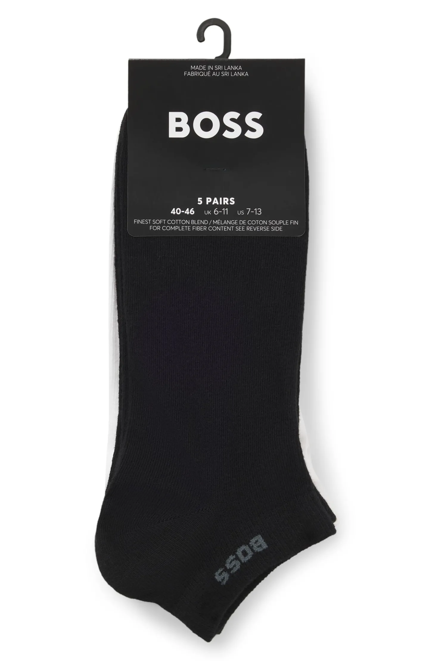 Fünferpack knöchellange Socken