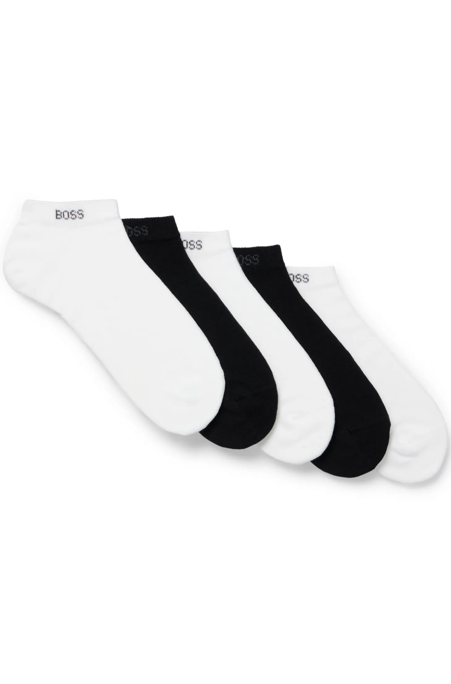 Fünferpack knöchellange Socken