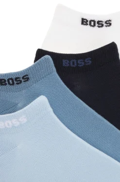 Fünferpack Sneakers-Socken aus Baumwoll-Mix mit Branding