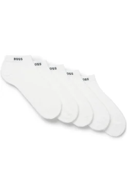 Fünferpack Sneakers-Socken aus Baumwoll-Mix mit Branding