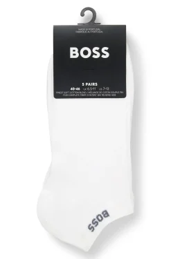 Fünferpack Sneakers-Socken aus Baumwoll-Mix mit Branding