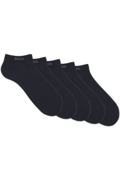 Fünferpack Sneakers-Socken aus Baumwoll-Mix mit Branding