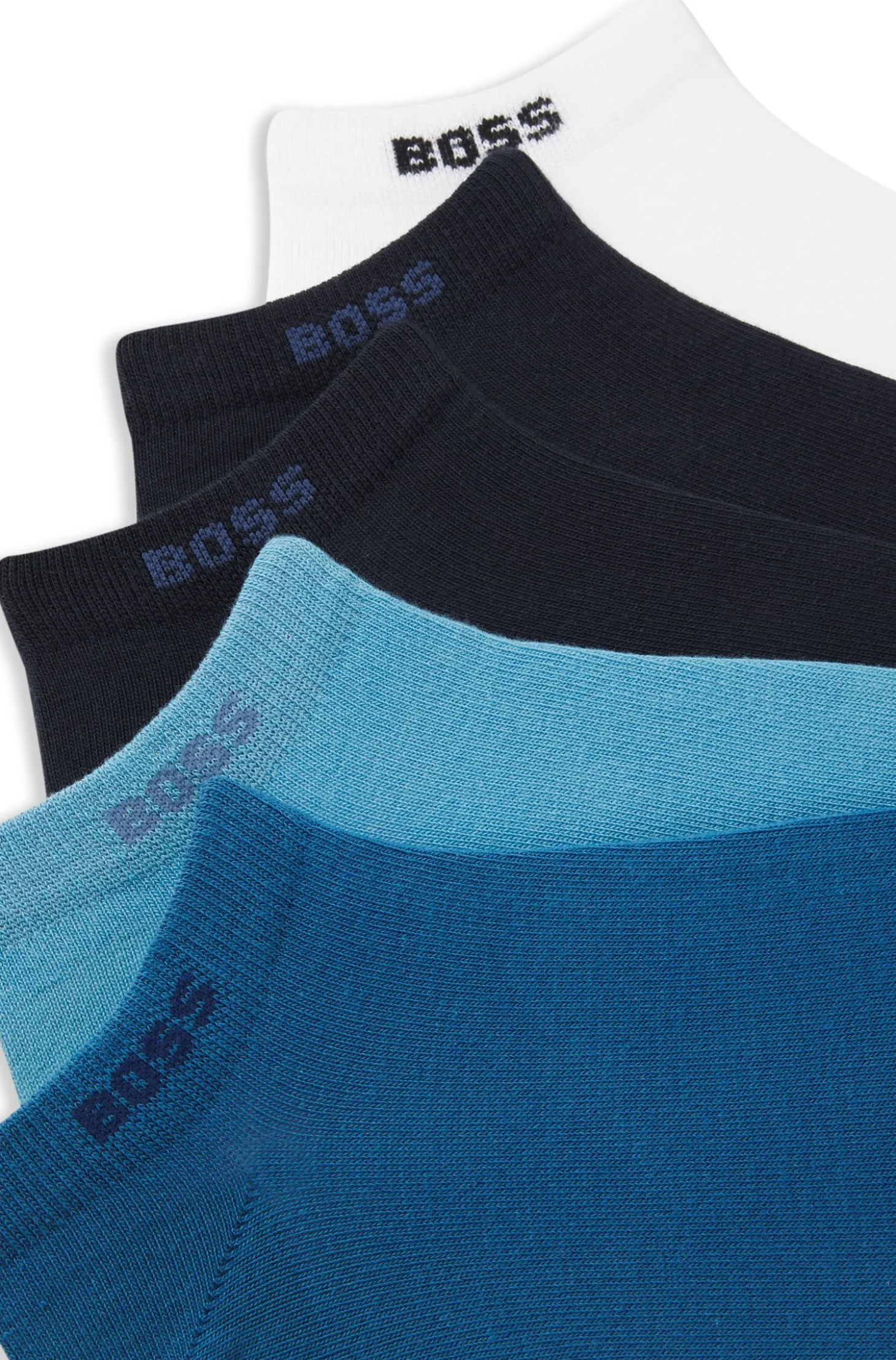 Fünferpack Sneakers-Socken aus Baumwoll-Mix mit Branding