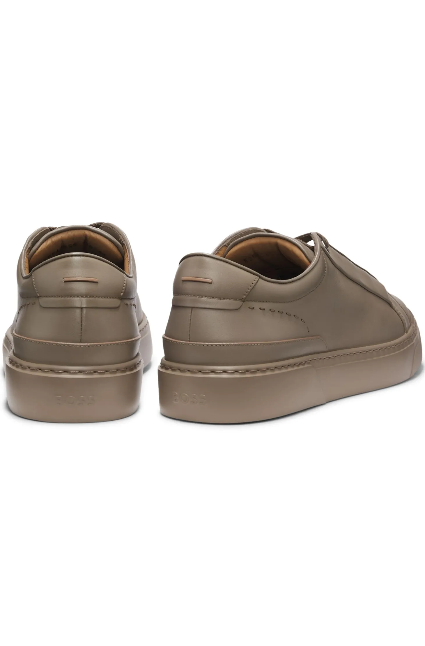 Gary Sneakers aus gebürstetem Leder mit elastischen Schnürsenkeln