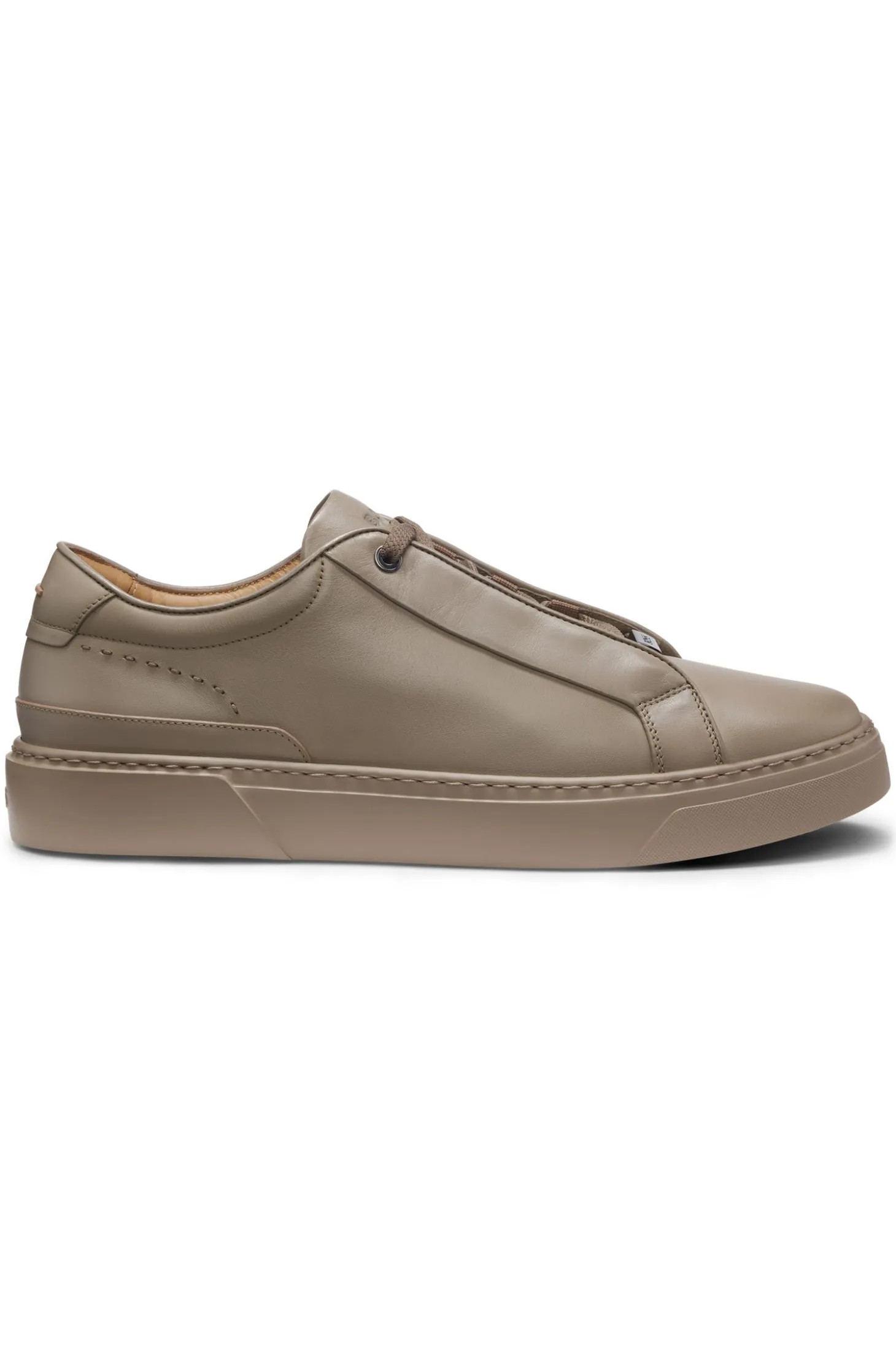 Gary Sneakers aus gebürstetem Leder mit elastischen Schnürsenkeln