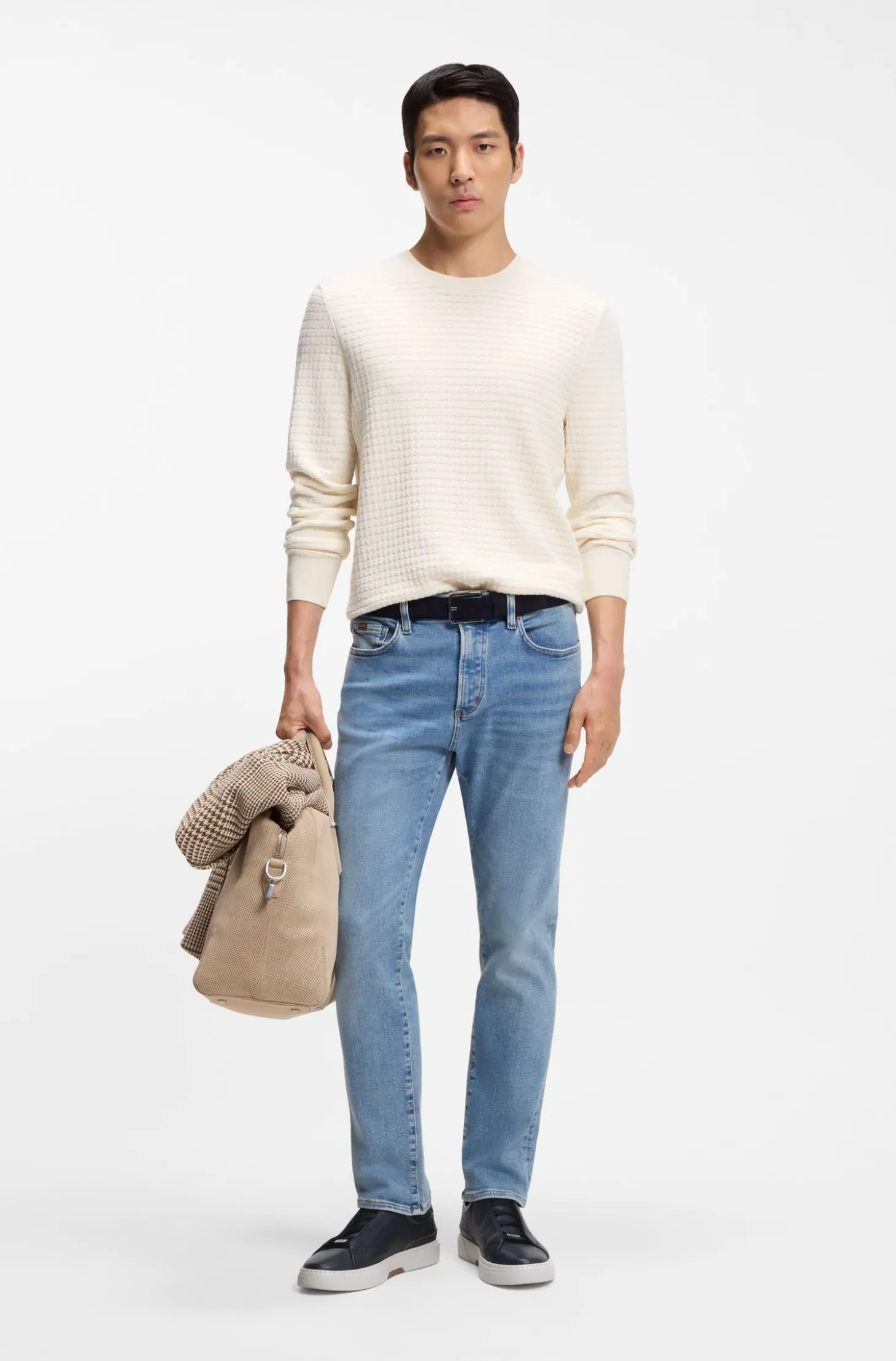 Gary Sneakers aus genarbtem Leder