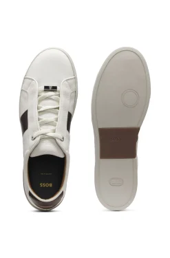 Gary Sneakers aus Leder mit Kontrast an der seitlichen Partie