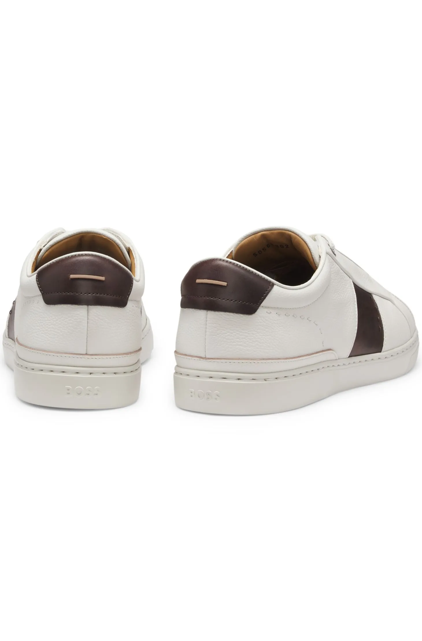 Gary Sneakers aus Leder mit Kontrast an der seitlichen Partie