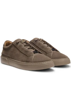 Gary Sneakers aus Veloursleder mit elastischem Schnürsystem