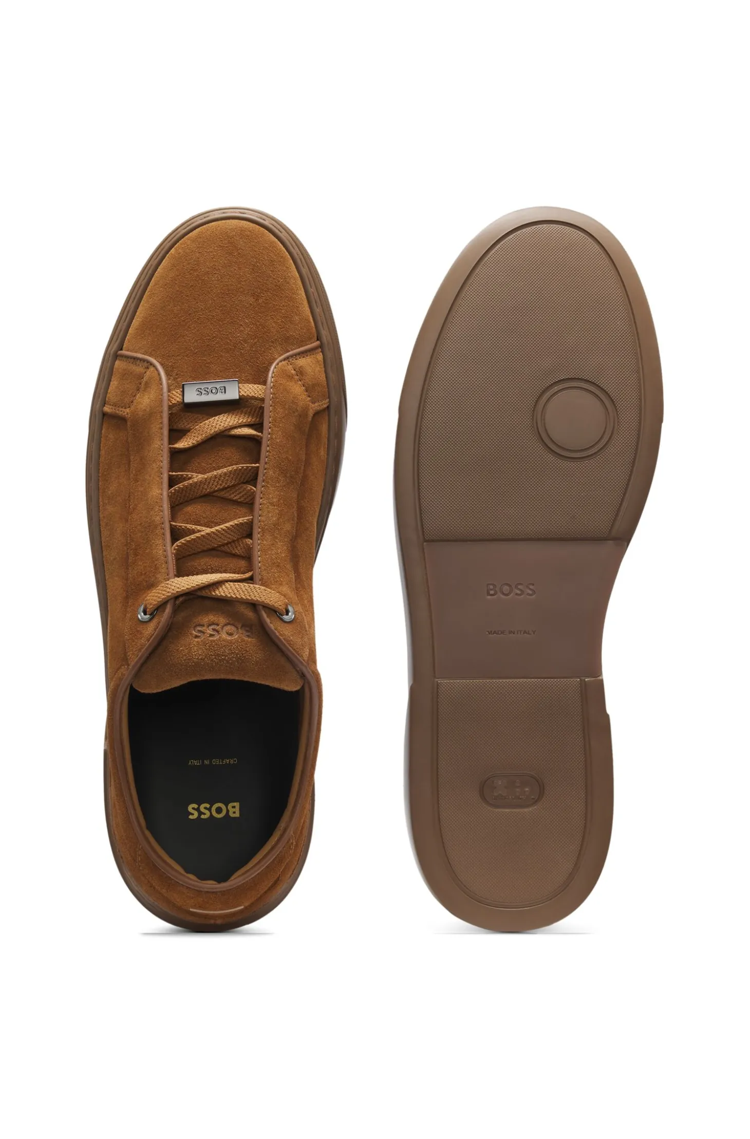 Gary Sneakers aus Veloursleder mit elastischem Schnürsystem