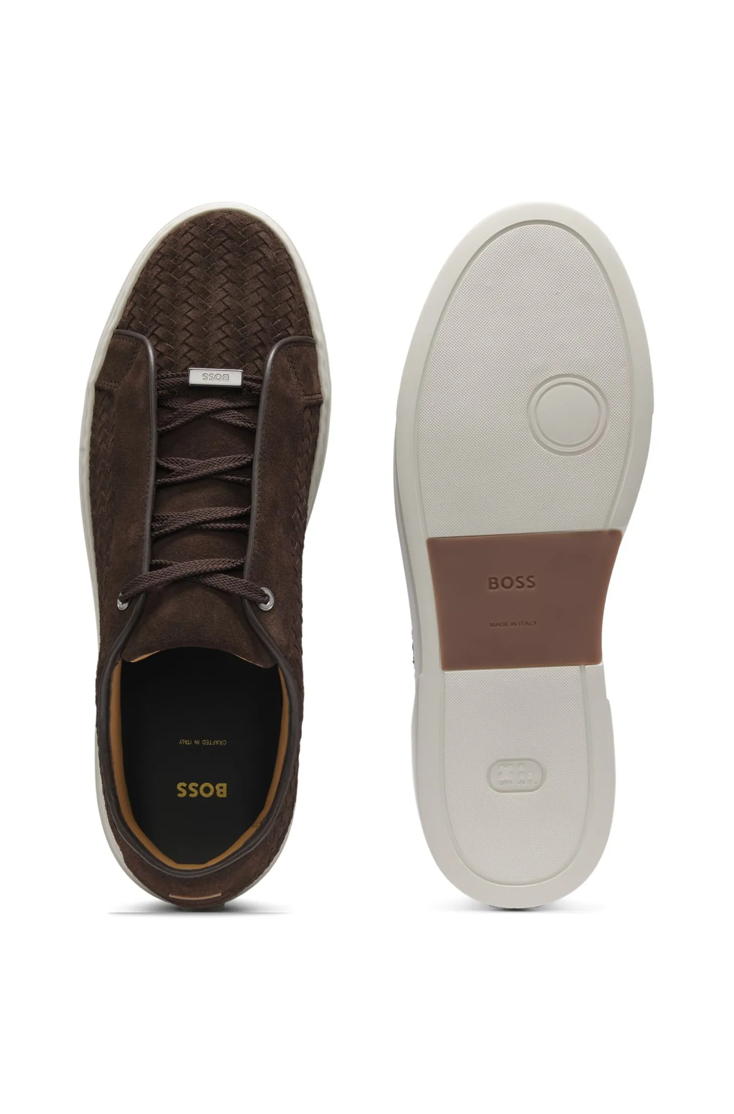 Gary Sneakers mit gewebten Veloursleder-Obermaterial