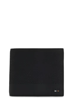Geldbörse mit Monogramm und unifarbenen Details