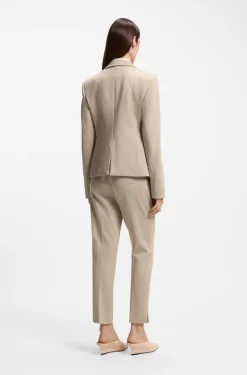 Gemusterter Slim-Fit Blazer aus Performance-Stretch-Jersey