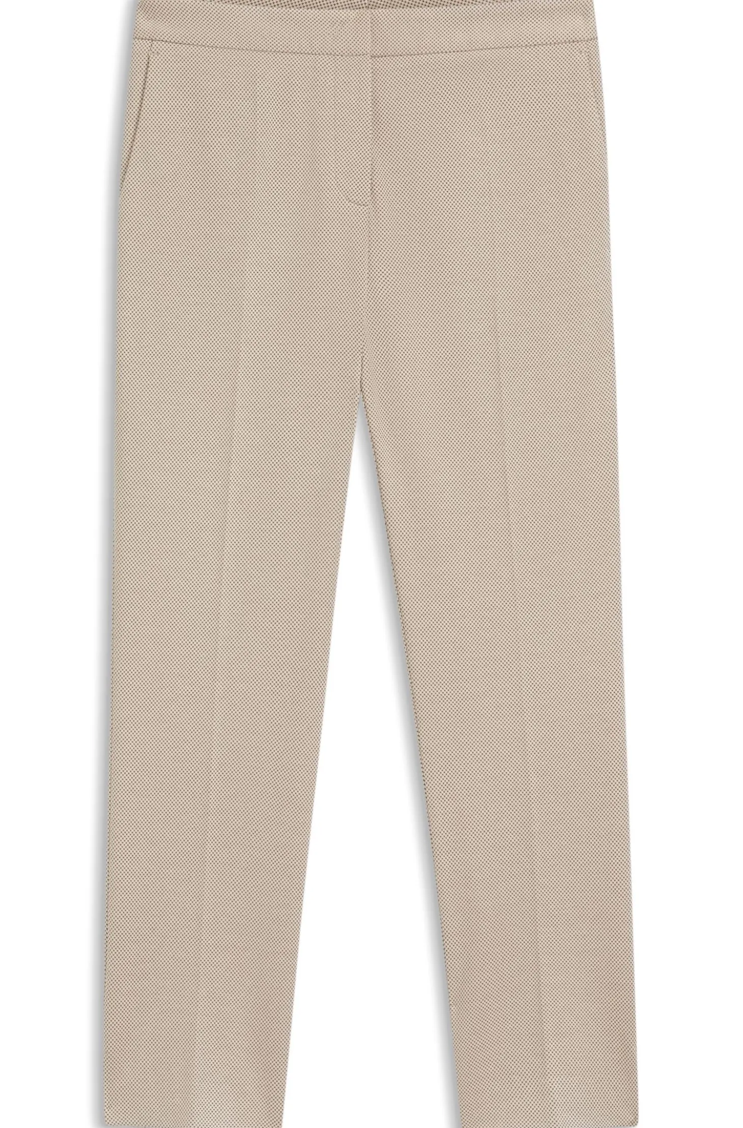 Gemusterte Slim-Fit Hose aus Performance-Stretch-Jersey