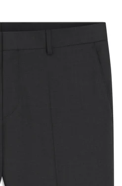 Gemusterte Slim-Fit Hose aus Schurwolle