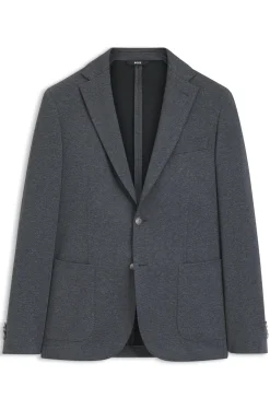 Gemustertes Slim-Fit Sakko aus Stretch-Gewebe