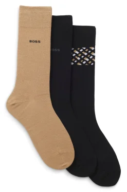 Geschenk-Set mit mittelhohen Socken im Dreierpack