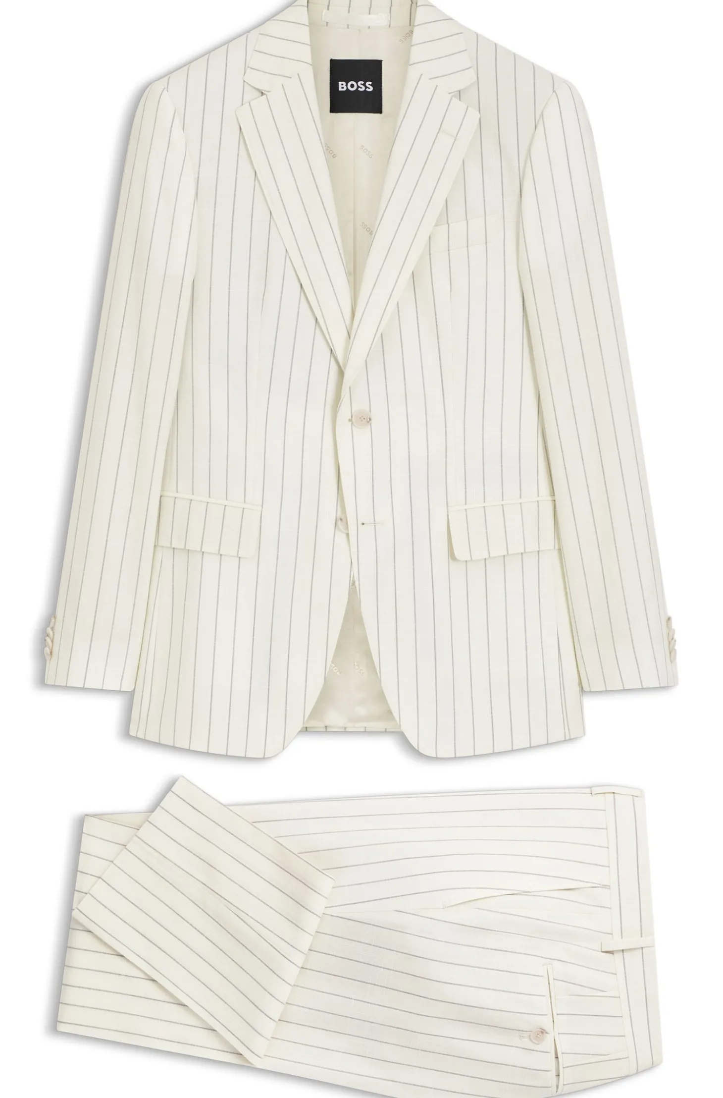 Gestreifter Slim-Fit Zweiteiler
