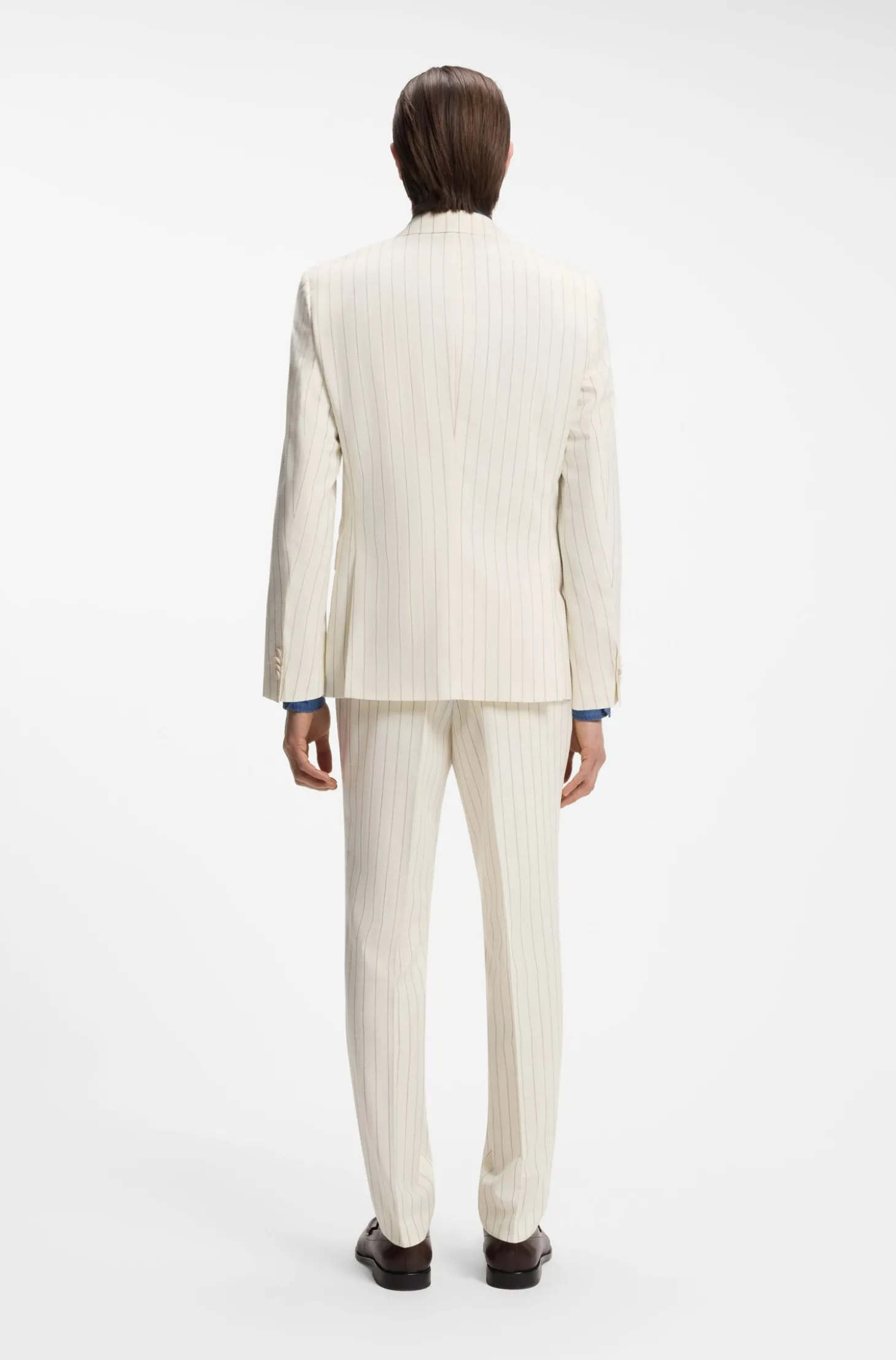 Gestreifter Slim-Fit Zweiteiler