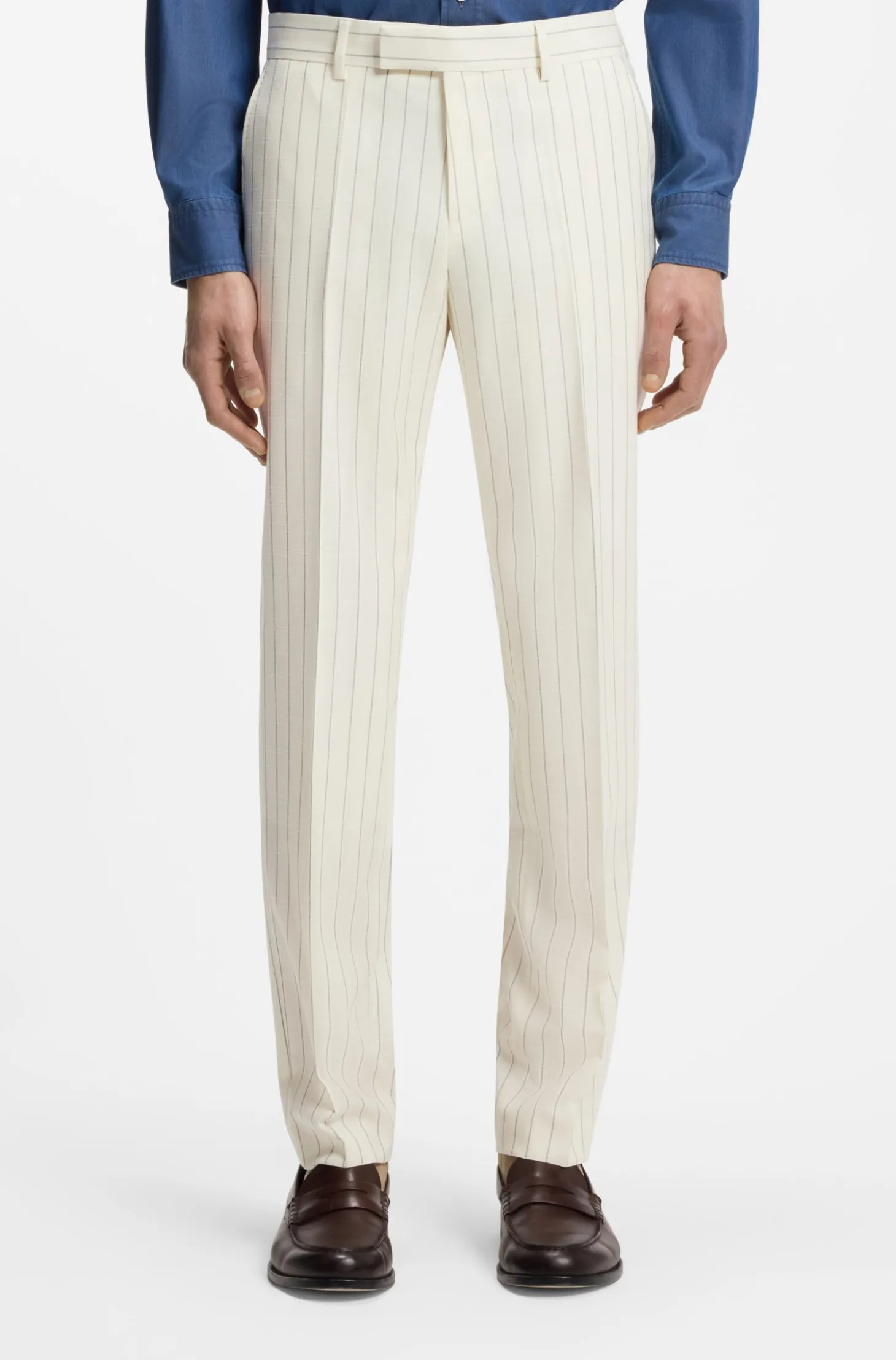 Gestreifter Slim-Fit Zweiteiler