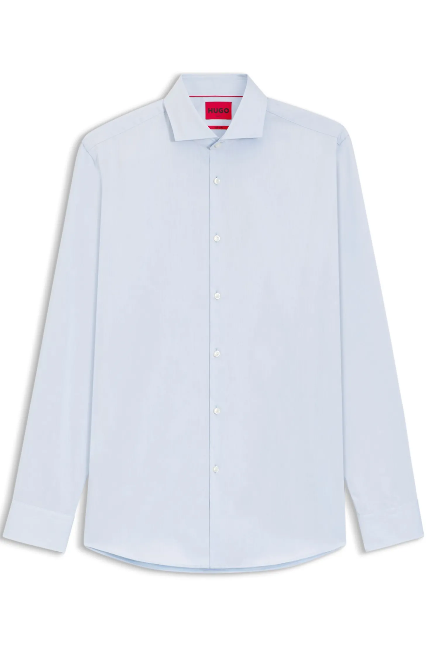 Gestreiftes Slim-Fit Business-Hemd aus Baumwolle