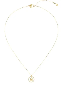 Goldfarbene Kette mit Double-B-Monogramm als Anhänger