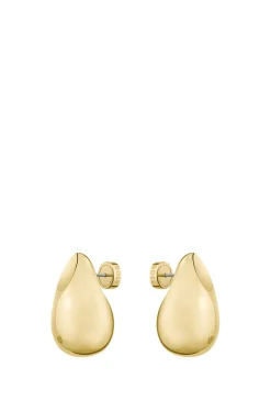 Goldfarbene Ohrringe mit Tropfen-Design