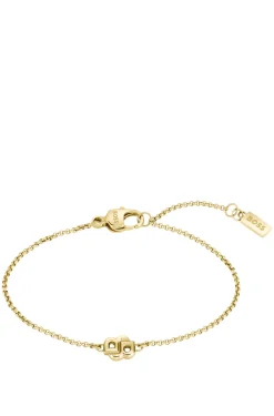 Goldfarbenes Gliederarmband mit Double-B-Monogramm