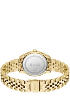 Graceful Precious Uhr aus goldfarbenem Edelstahl mit Kristallbesatz