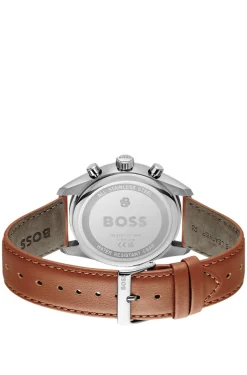 Grand Prix 44 Chronograph mit perforiertem Lederarmband