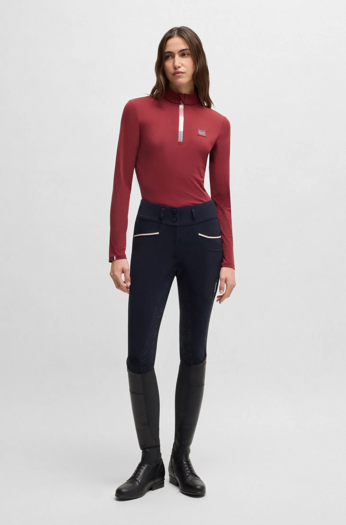 Griffige Slim-Fit Reithose