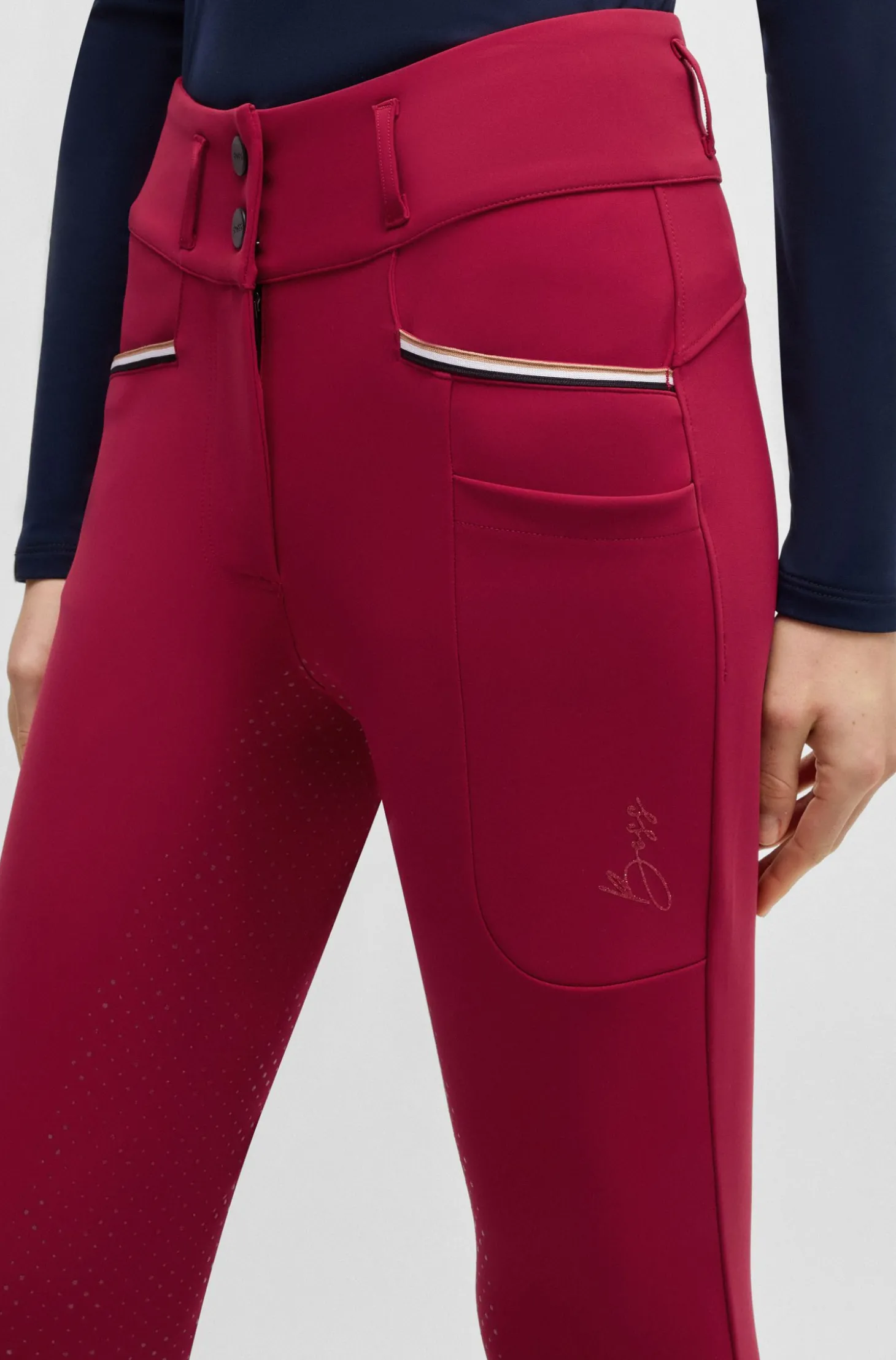 Griffige Slim-Fit Reithose