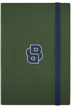 Grünes DIN-A5-Notizbuch mit Double-B-Monogramm