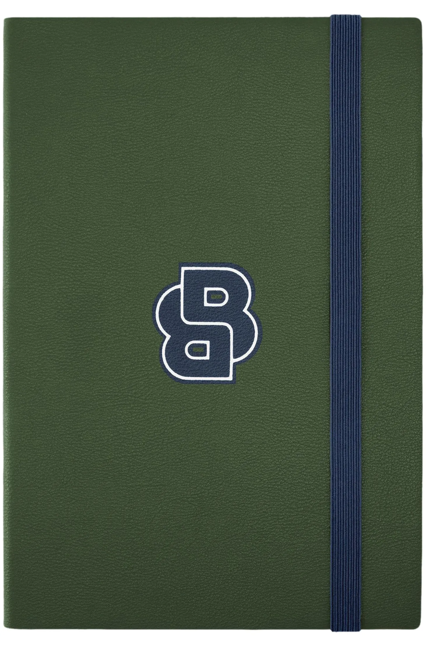 Grünes DIN-A5-Notizbuch mit Double-B-Monogramm