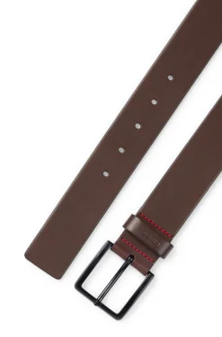Gürtel aus italienischem Leder mit Logo-Prägung auf der Schlaufe